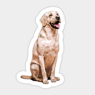 Labrador Retriever Golden Dog Sticker